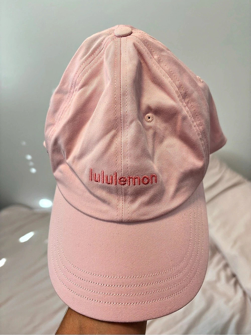 lululemon Classic Ball Cap Wordmark Pink Hat S/M